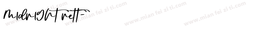 midnight nett字体转换